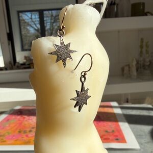 Diamond star earrings